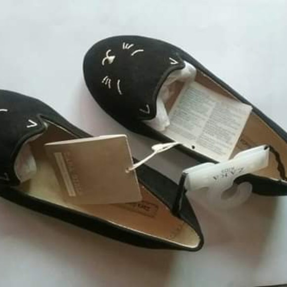 Zara girls Kitty Cat ballet flats NEW WITH TAGS - Picture 7 of 7